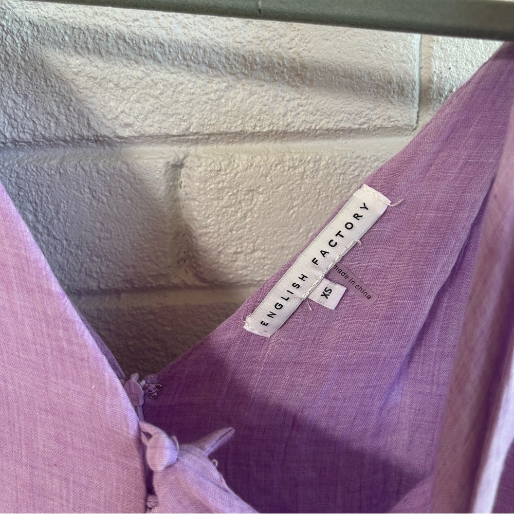 English Factory Tiered Midi Dress purple - Picture 12 of 14